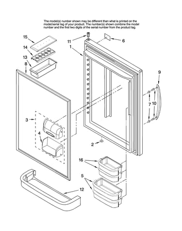 Refrigerator door parts