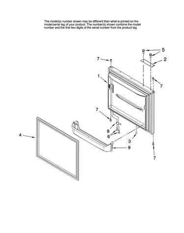 Freezer door parts