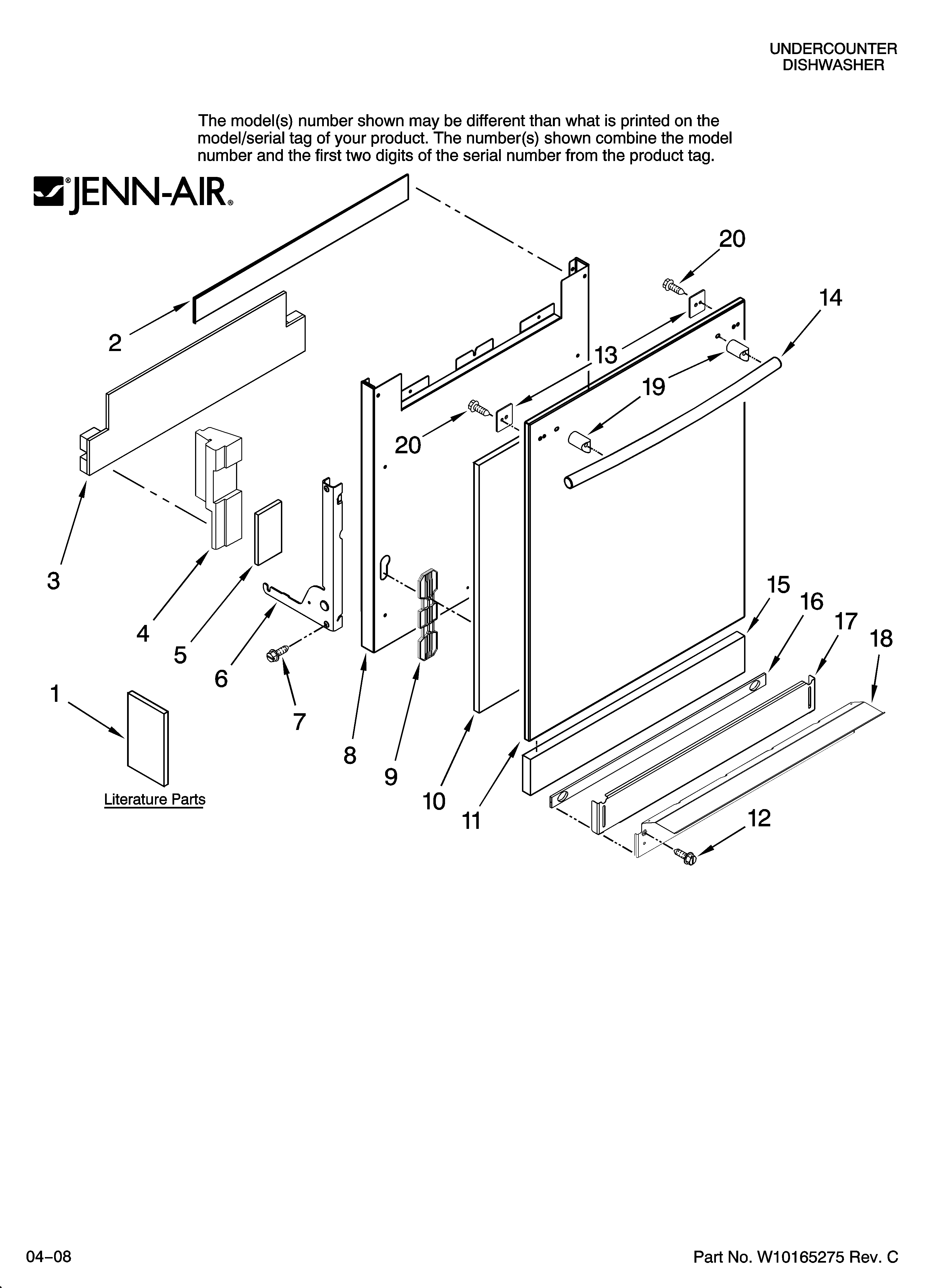 Door and panel parts