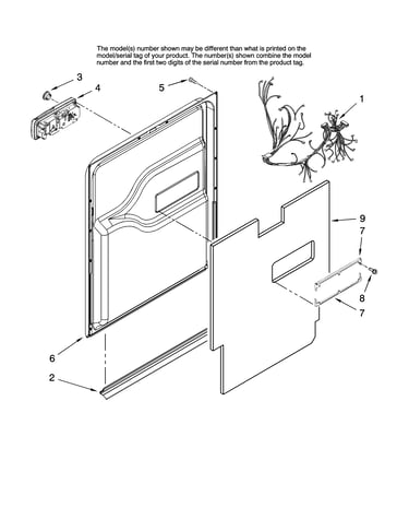Door and latch parts