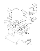 Burner box, gas valves, and switches, optional parts (