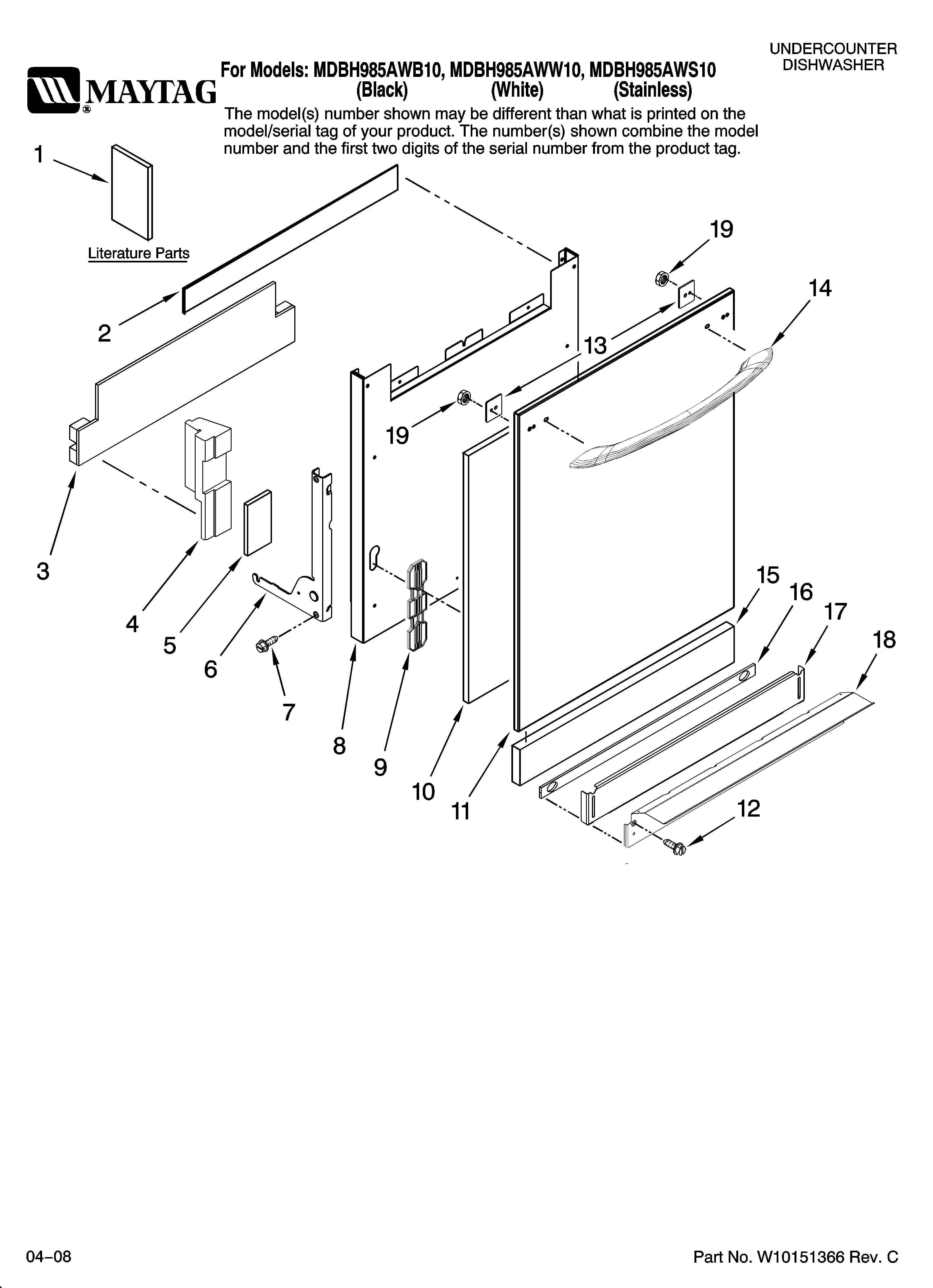 Door and panel parts