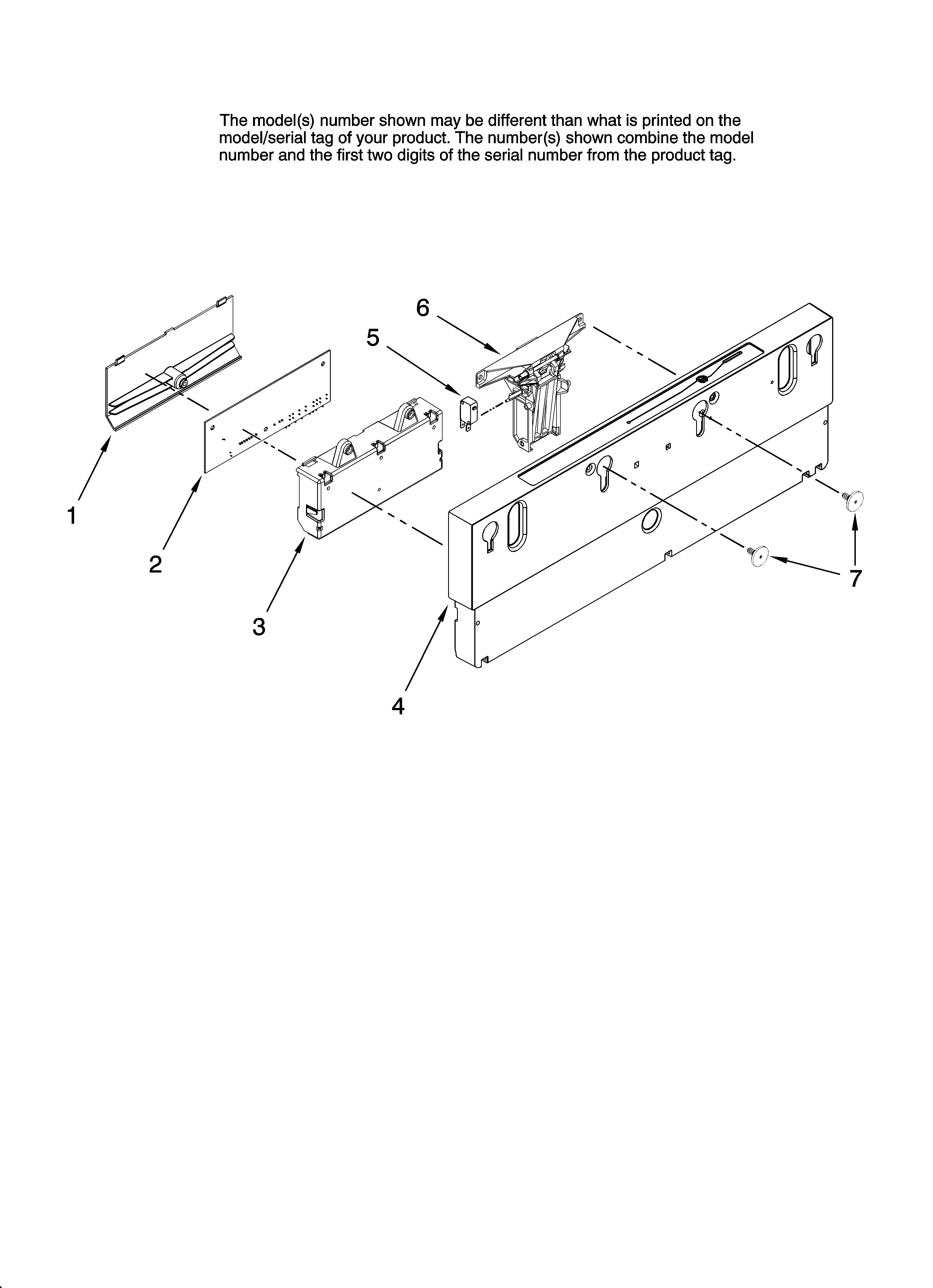 Control panel parts
