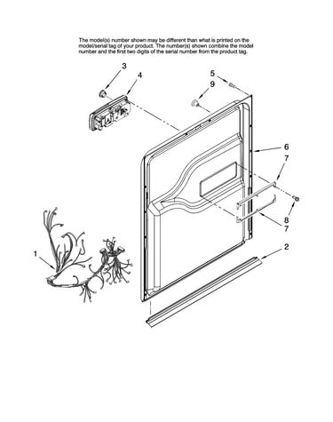 Door and latch parts