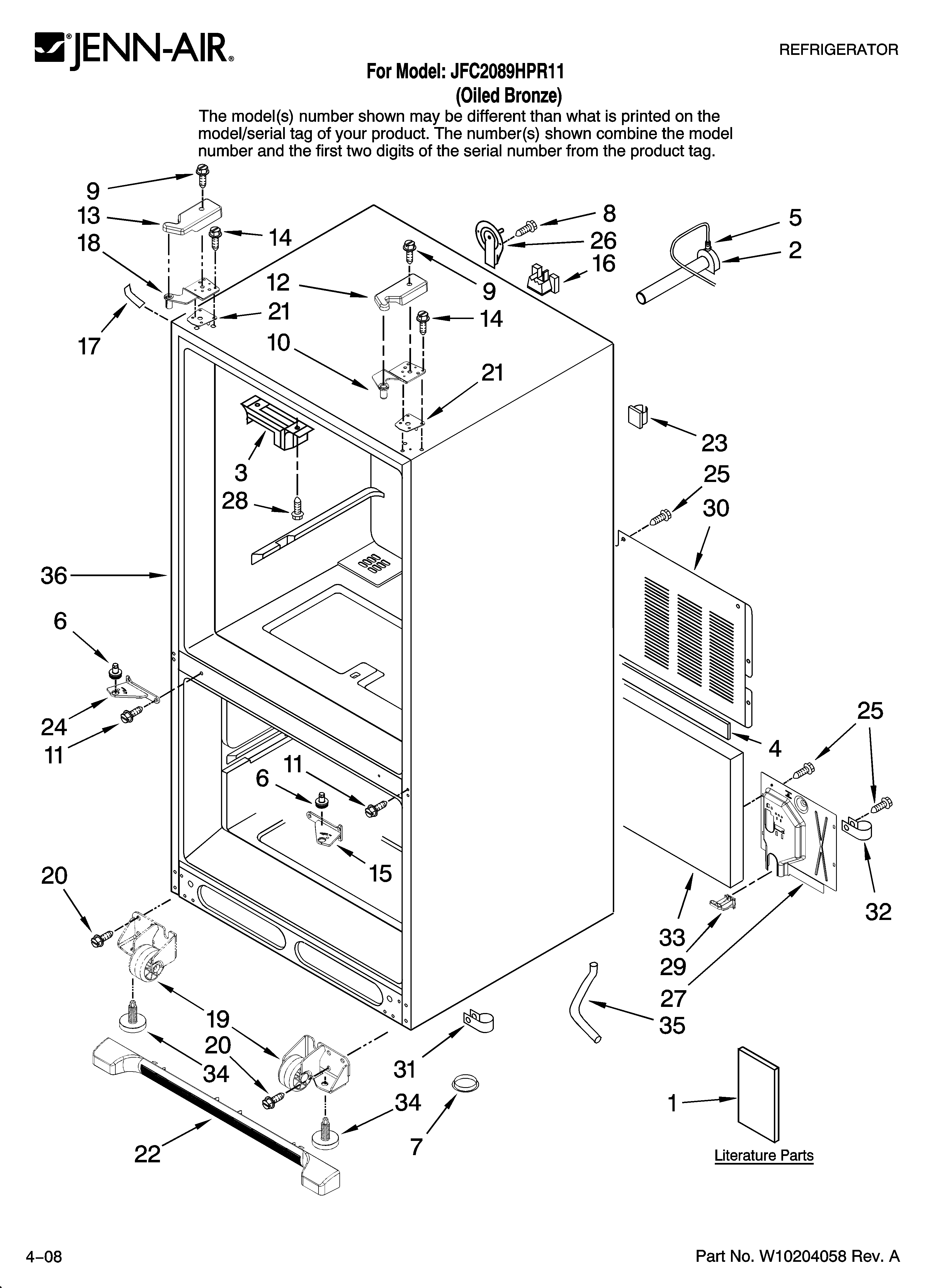 Cabinet parts