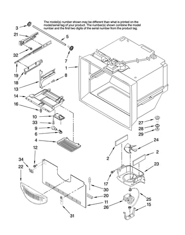 Freezer liner parts