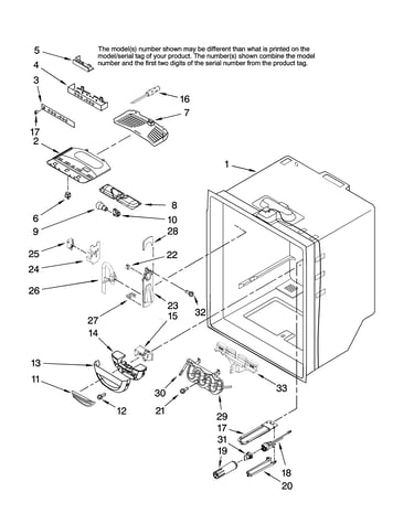 Refrigerator liner parts