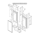 Jenn-Air JFC2089HPR11 refrigerator door parts diagram