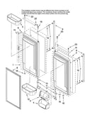 Refrigerator door parts