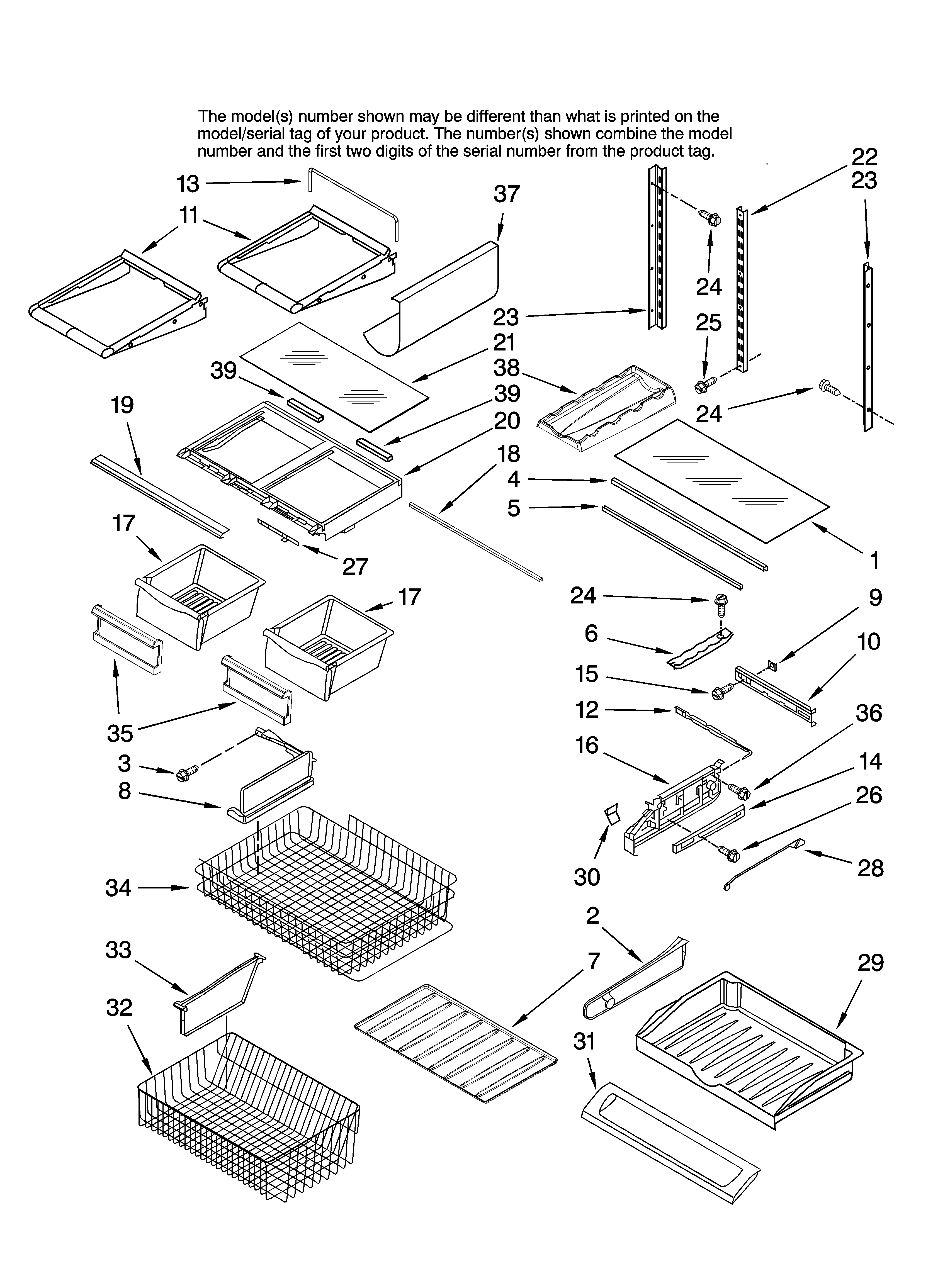 Shelf parts