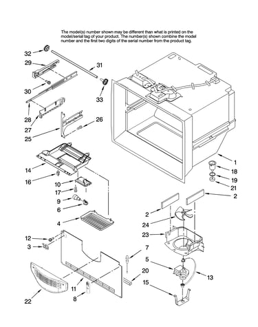 Freezer liner parts