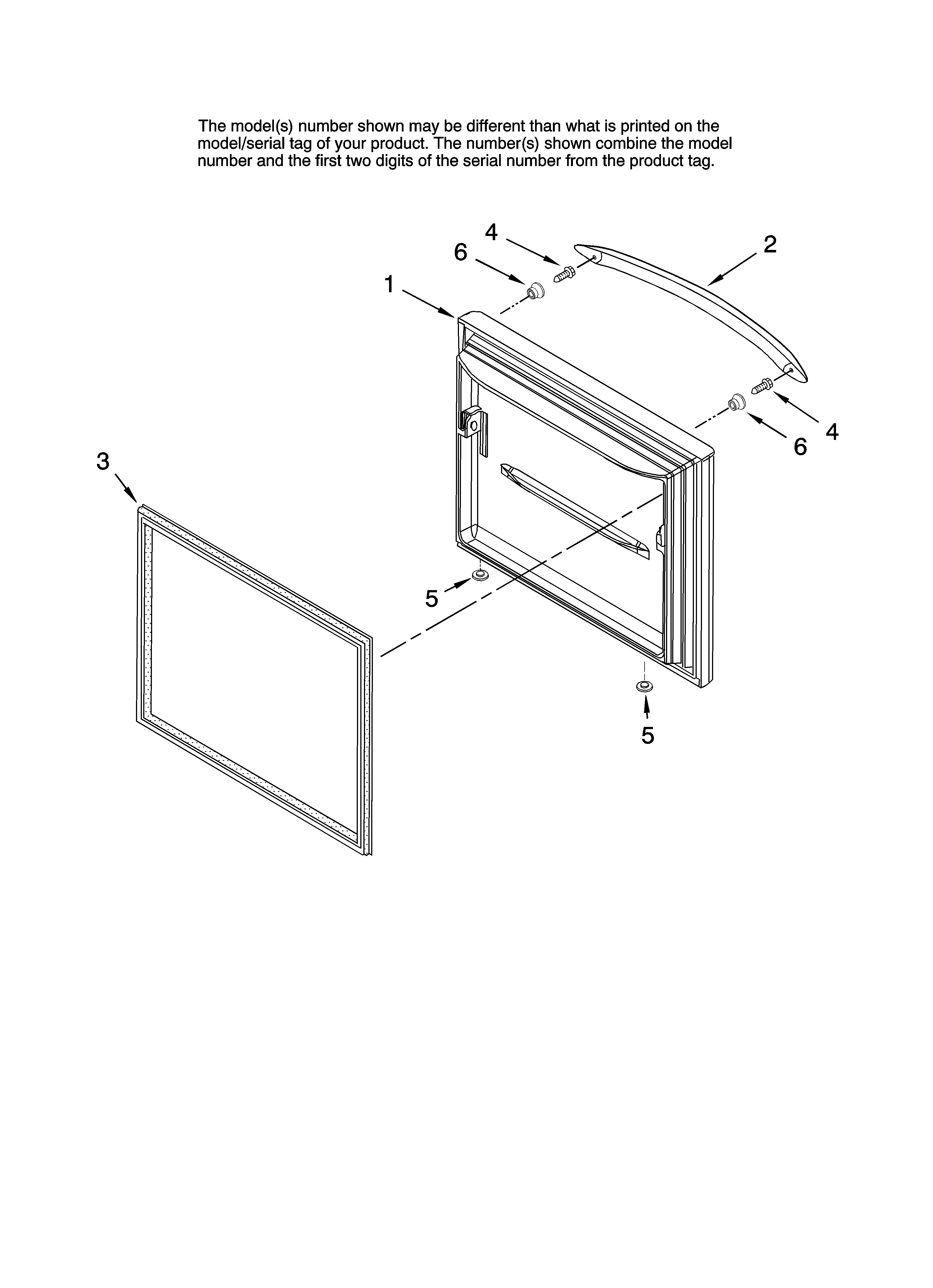 Freezer door parts