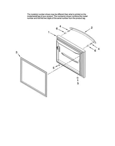 Freezer door parts