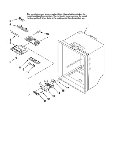 Refrigerator liner parts