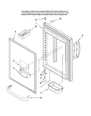 Refrigerator door parts