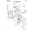 Maytag MHWZ400TB01 top and cabinet parts diagram