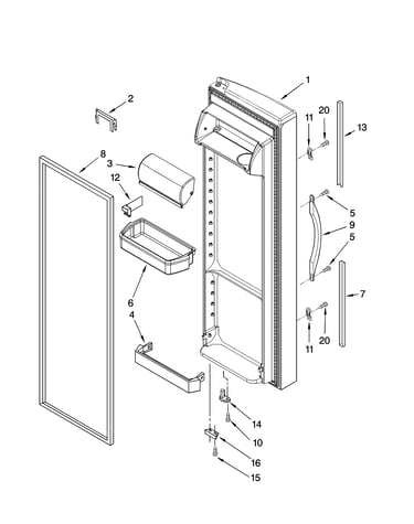 Refrigerator door parts
