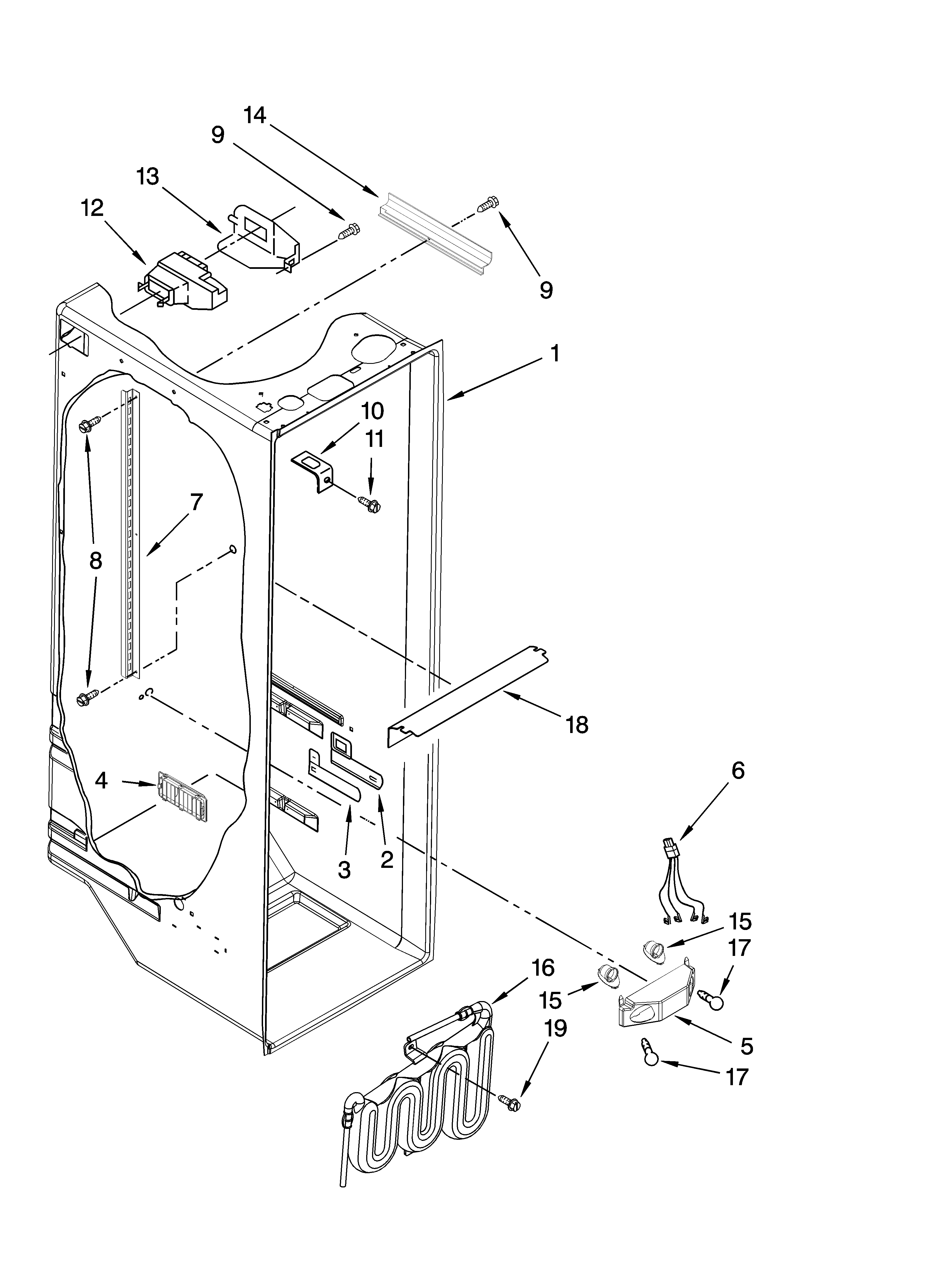 Refrigerator liner parts
