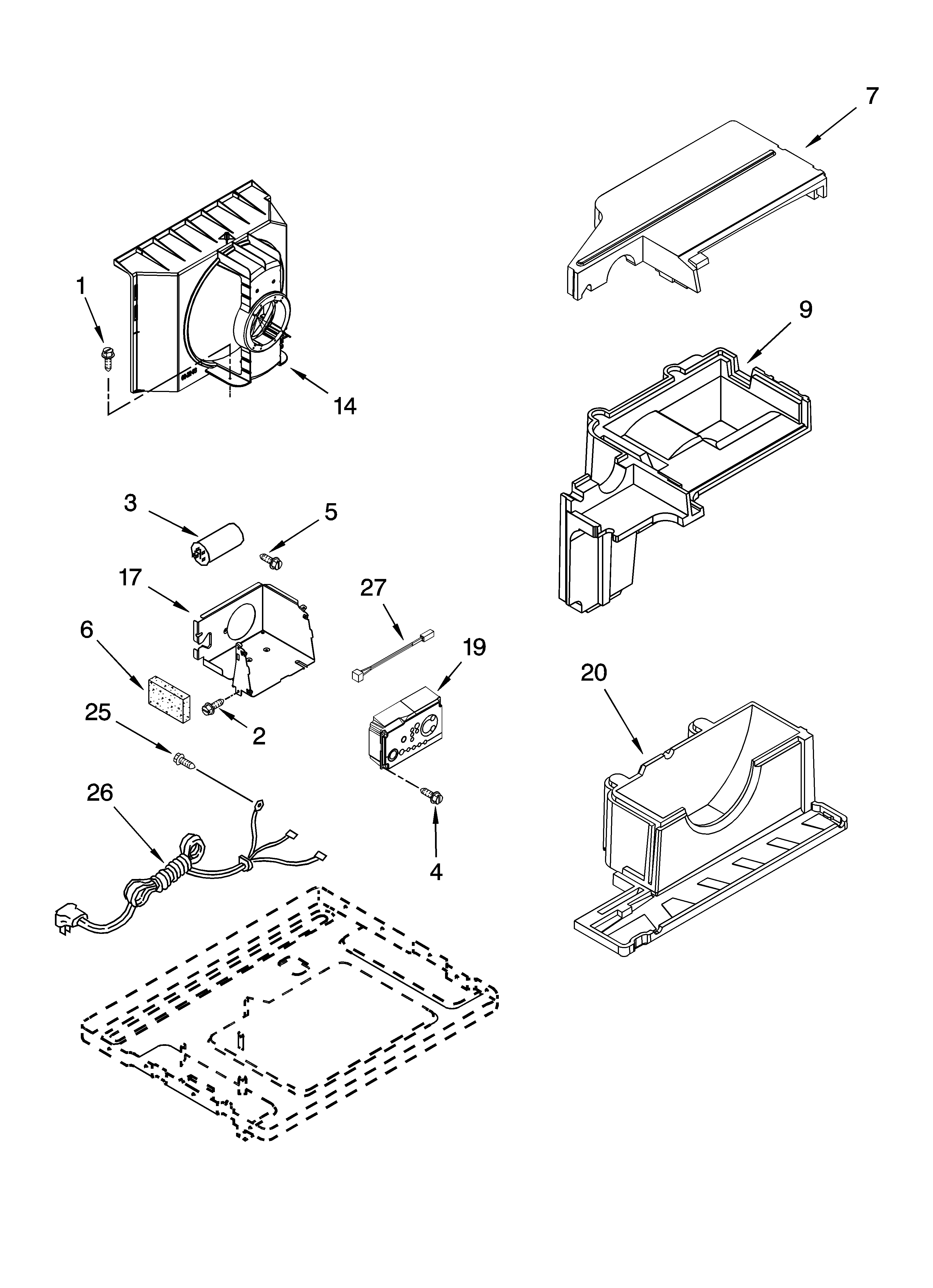 Air flow and control parts