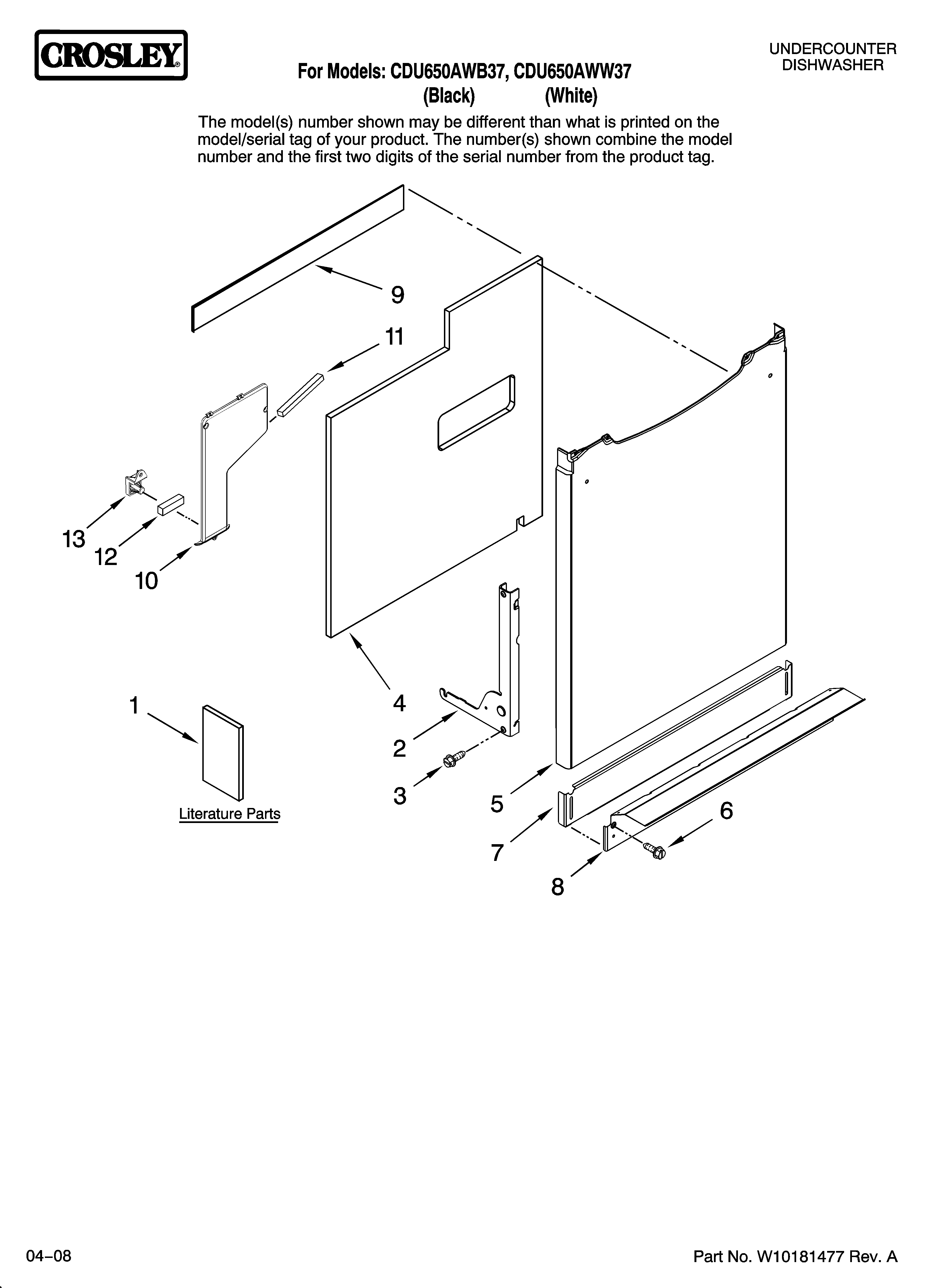 Door and panel parts
