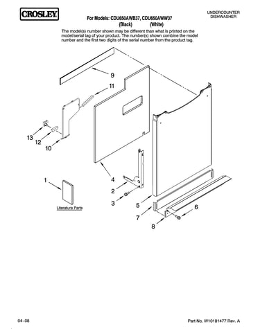 Door and panel parts