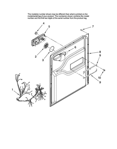 Door and latch parts