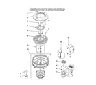 Crosley CDU650AWB37 pump and motor parts diagram