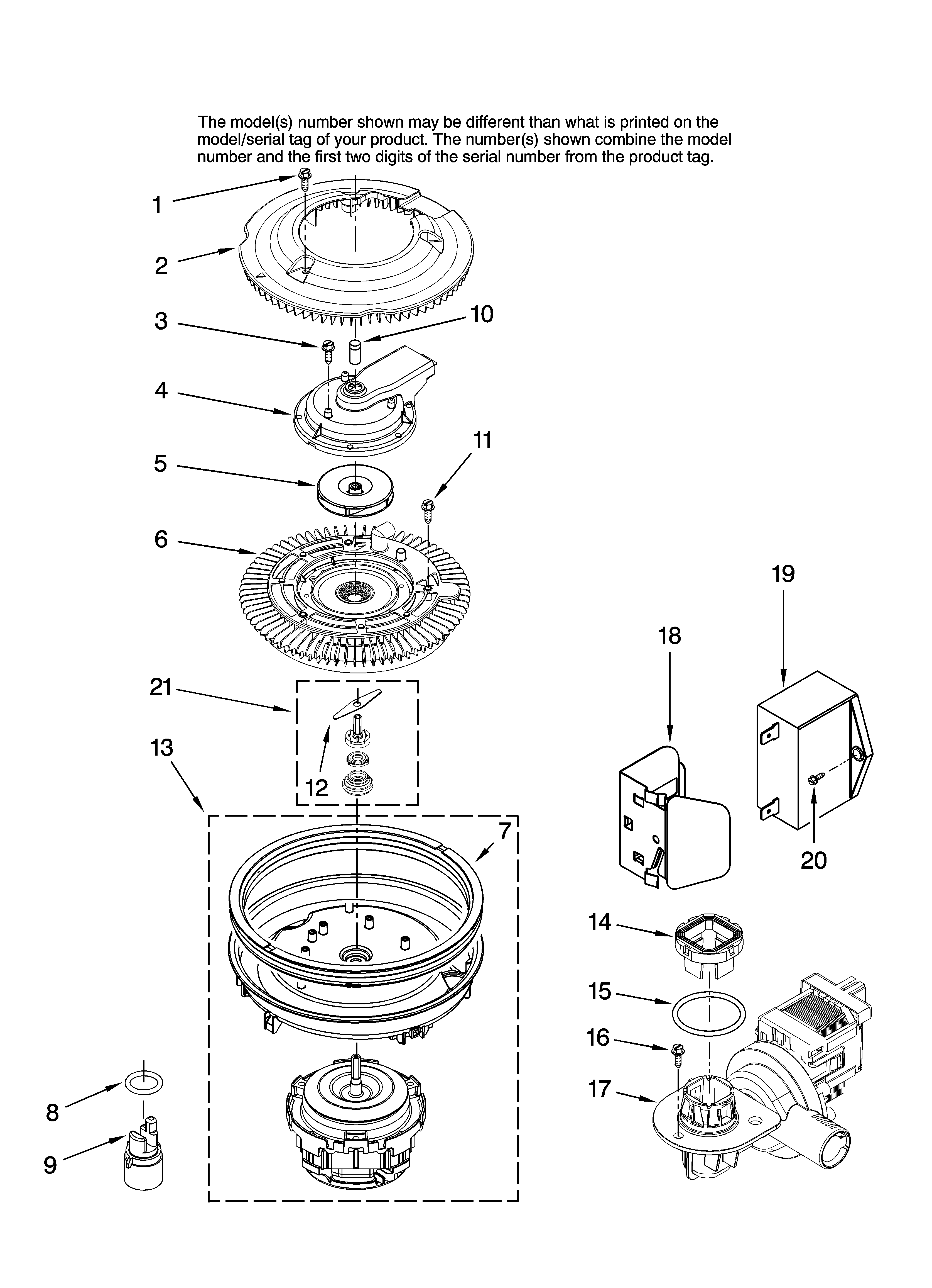 Pump and motor parts
