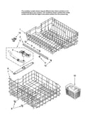 Upper and lower rack parts