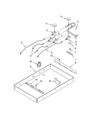 Burner box, gas valves, and switches