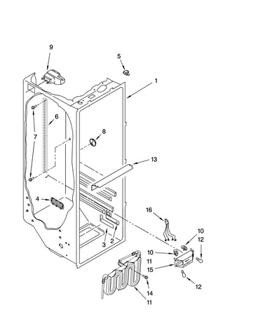Refrigerator liner parts