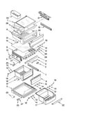 Refrigerator shelf parts