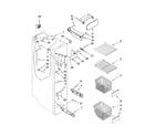 KitchenAid KSRC25FVMS00 freezer liner parts diagram