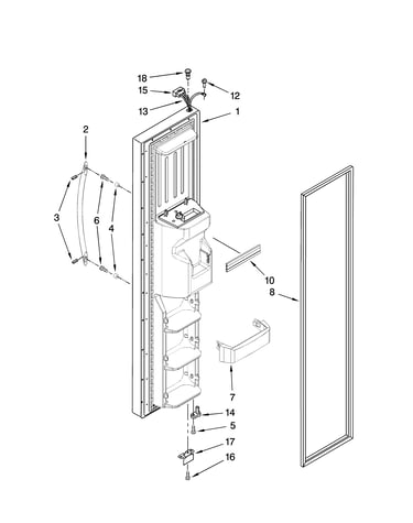 Freezer door parts