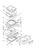 Refrigerator shelf parts