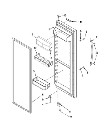 Refrigerator door parts