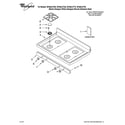 Whirlpool SF265LXTB2 cooktop parts diagram