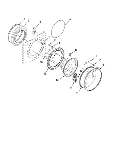 Door and latch parts