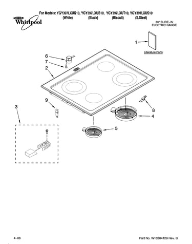 Cooktop parts