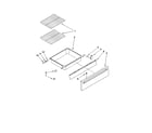 Whirlpool YGY397LXUS10 drawer and rack parts, optional parts (not included) diagram