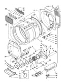 Dryer bulkhead parts