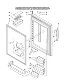 Refrigerator door parts