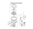 Maytag MDBH980AWS10 pump and motor parts diagram