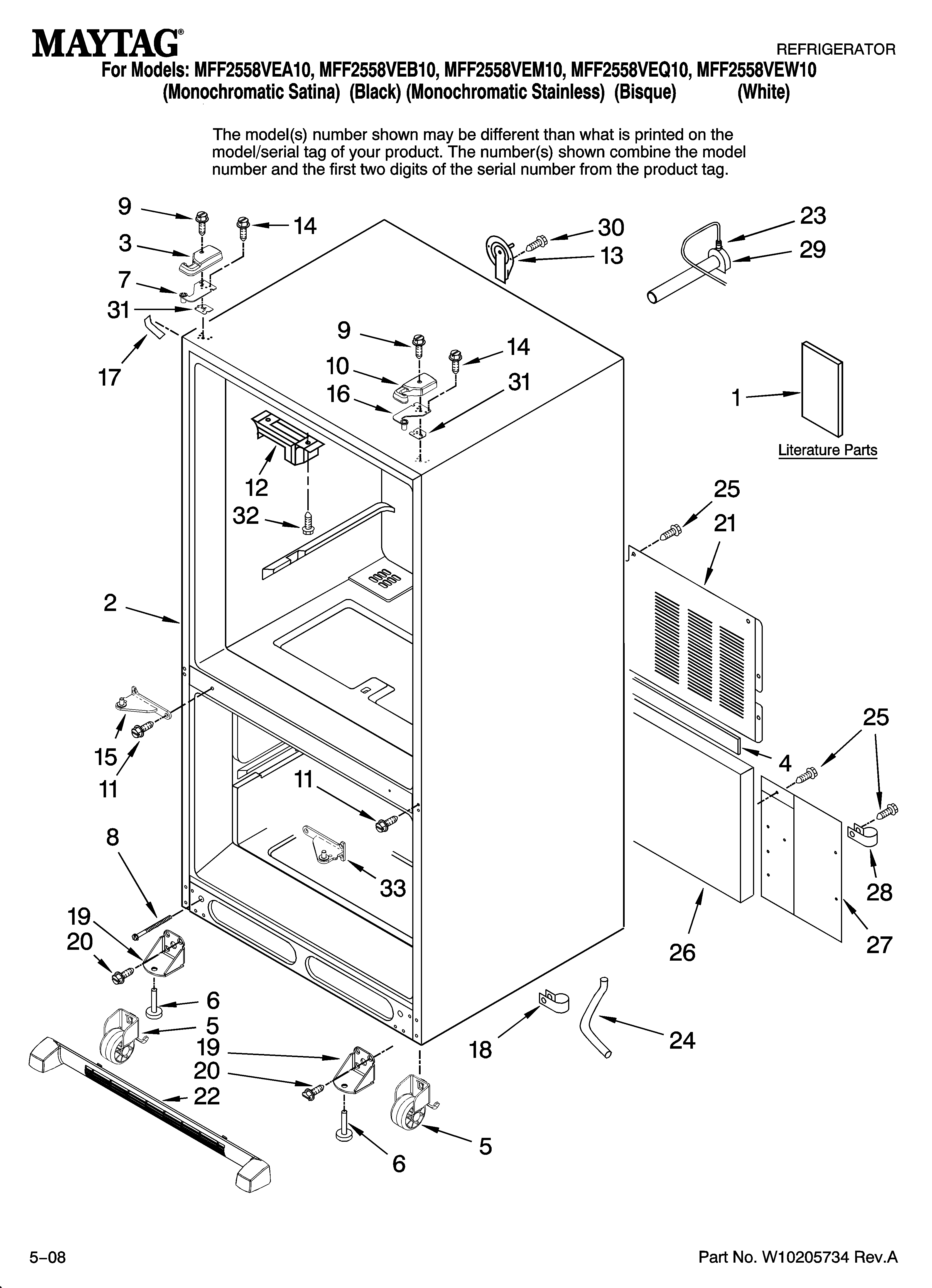Cabinet parts