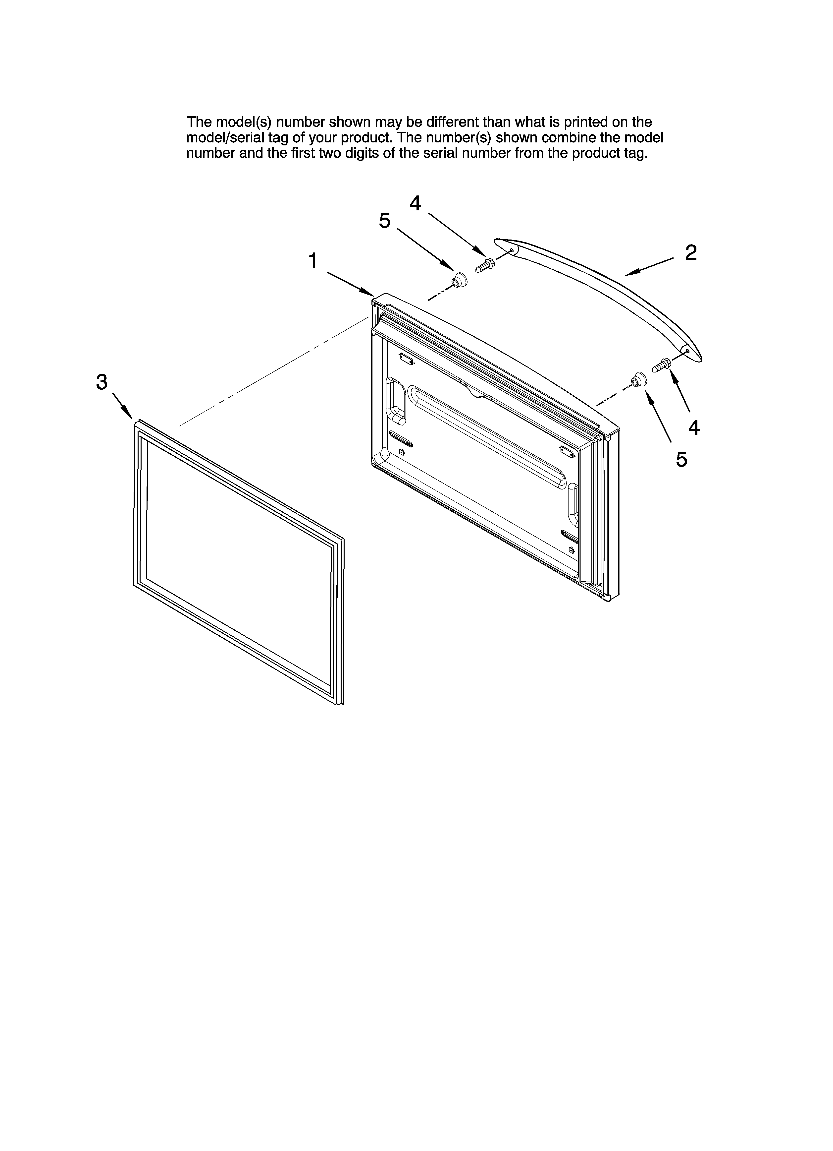Freezer door parts