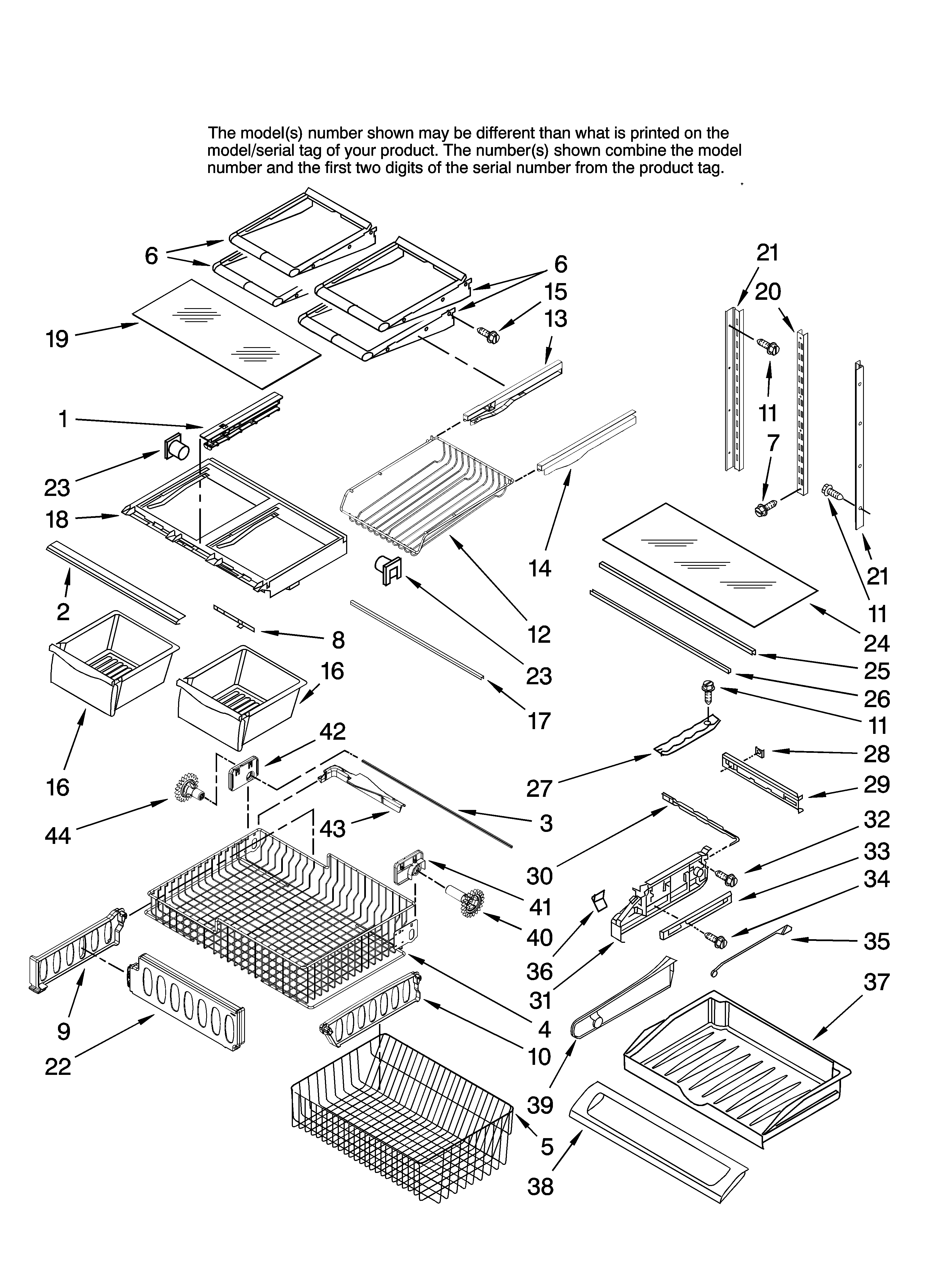 Shelf parts