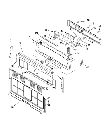 Control panel parts