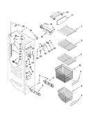 Freezer liner parts