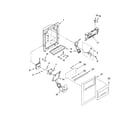 Whirlpool GS5DHAXVQ00 dispenser front parts diagram