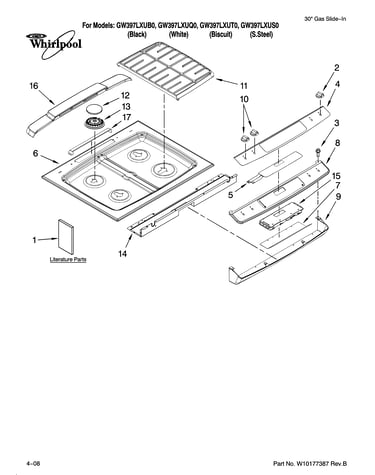 Cooktop parts